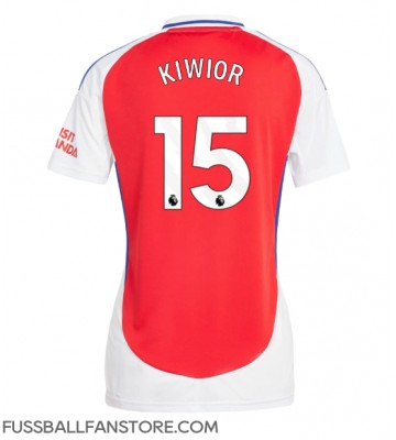 Arsenal Jakub Kiwior #15 Replik Heimtrikot Damen 2024-25 Kurzarm